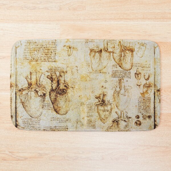 Item preview, Heart And Its Blood Vessels Anatomical Drawing by Leonardo da Vinci ,Antique Parchment designed and sold by BulganLumini.
