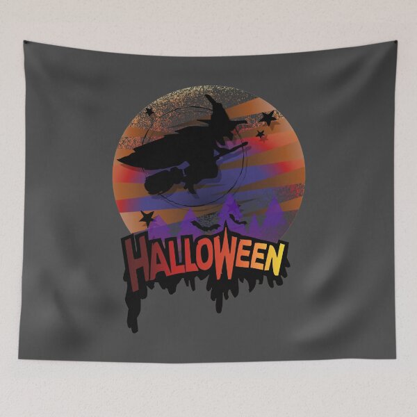 Item preview, Halloween Flying Witch on a Broom in 3D  designed and sold by CharJens.