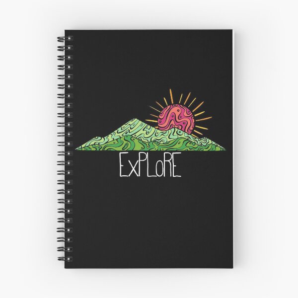 Item preview, “Explore” Mountain and Sun designed and sold by Ben McKenzie.