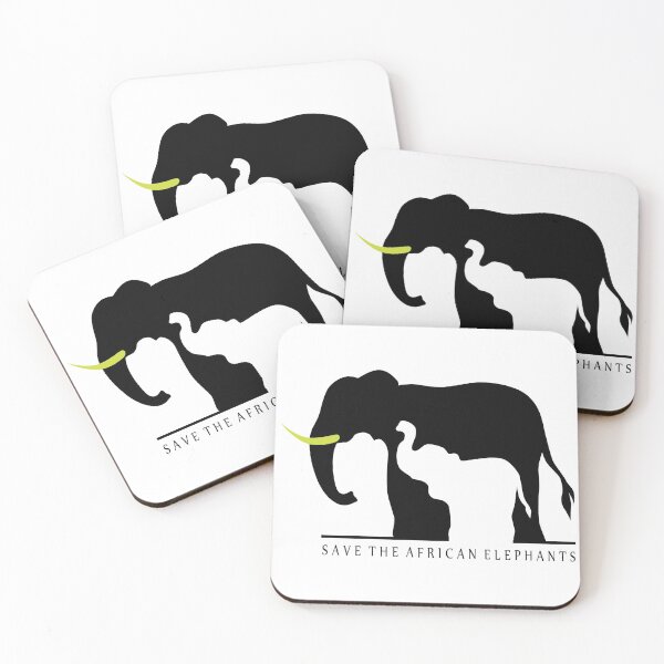 Item preview, Save the African Elephants (White Background) designed and sold by TheKohakuDragon.