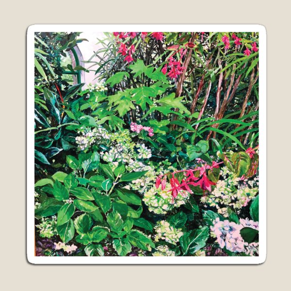 Conservatory garden 1 by Jo Reitze Magnet