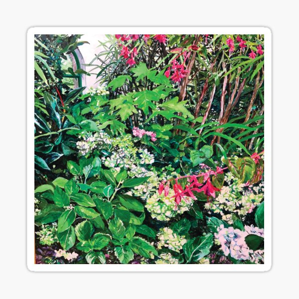Conservatory garden 1 by Jo Reitze Sticker