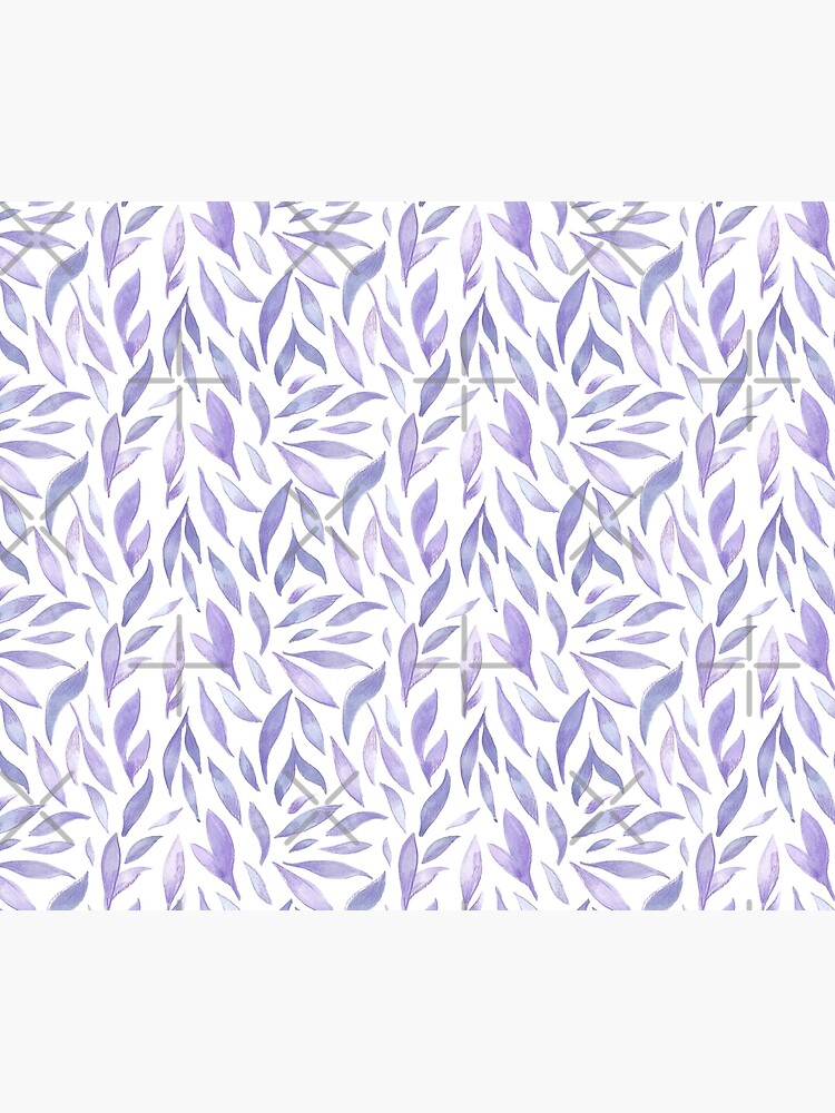 Watercolor Leaves - Lilac by annieparsons