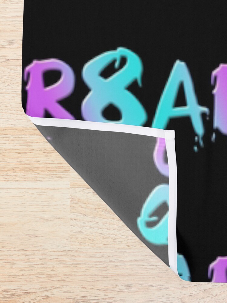 Alternate view of Create Art! - Candy Colors on Black Shower Curtain