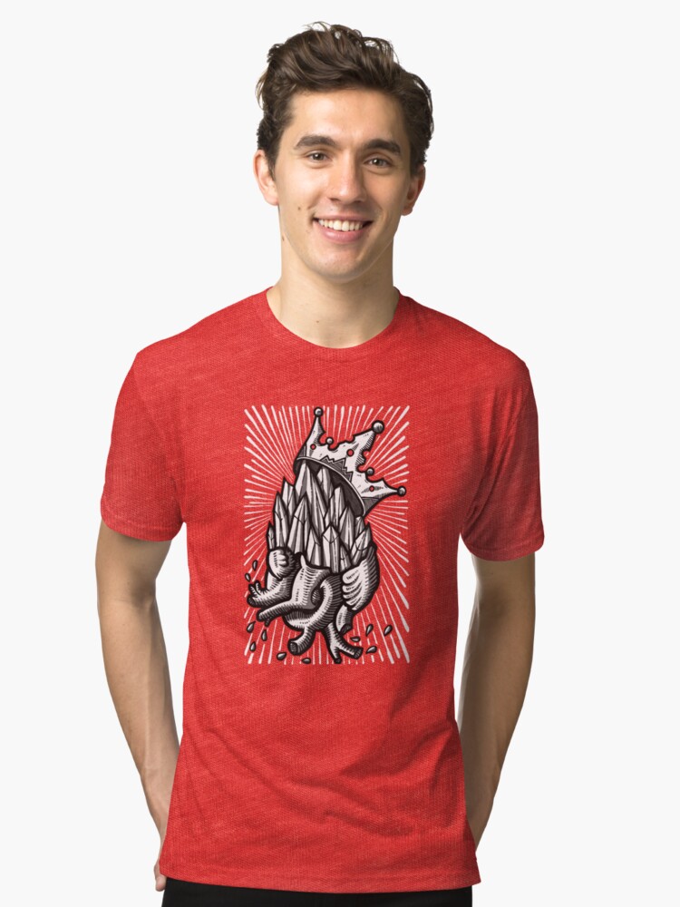 Alternate view of Diamond Heart Tri-blend T-Shirt