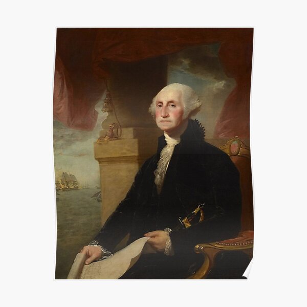Washington and Document Poster