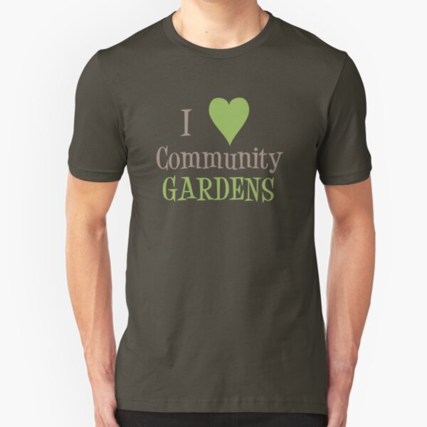 Community Garden Love Beige Slim Fit T-Shirt