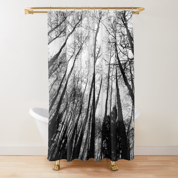 Swaying Aspens Shower Curtain