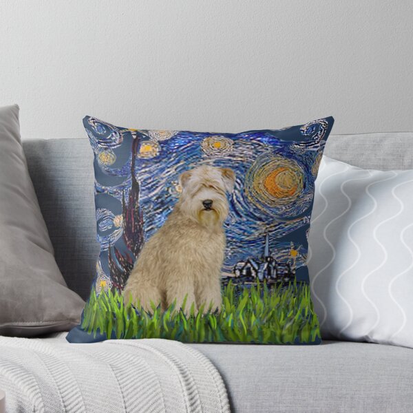 Item preview, Starry Night Free Form - Soft Coated Wheaten Terrier designed and sold by JeanBFitzgerald.