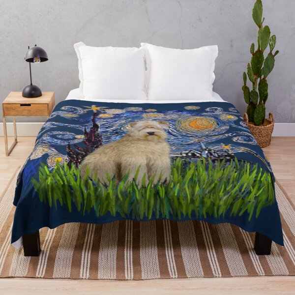Item preview, Starry Night Free Form - Soft Coated Wheaten Terrier designed and sold by JeanBFitzgerald.