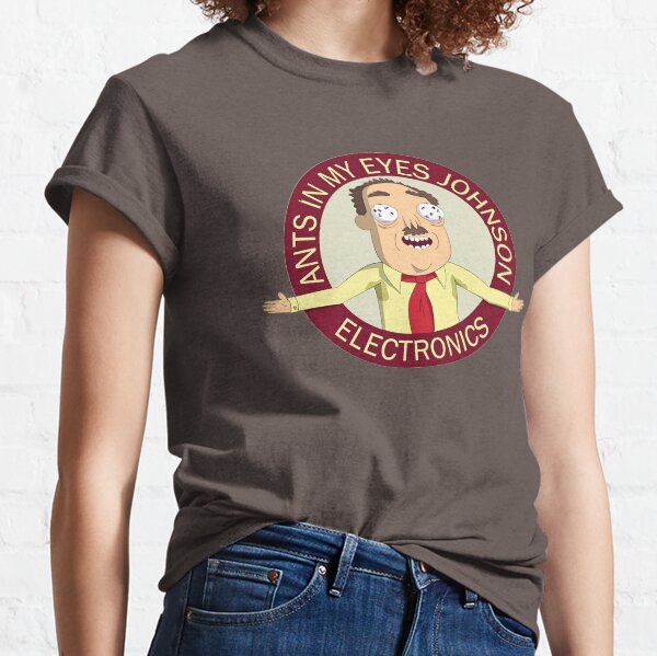 Hormigas en mis ojos Johnson Logo Camiseta clásica