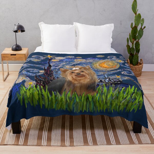 Item preview, Starry Night Free Form - Yorkshire Terrier (7) designed and sold by JeanBFitzgerald.