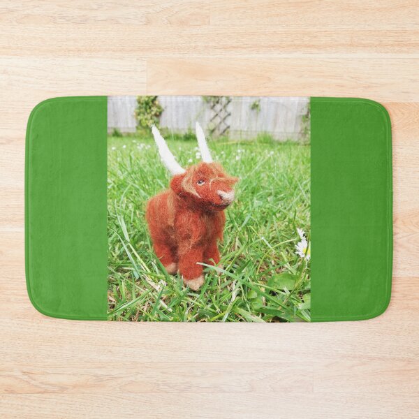 Item preview, Needle felted Highland cow designed and sold by Jo Cook.