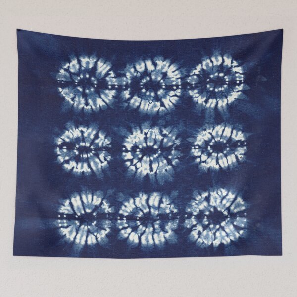 Item preview, Shibori Indigo Dyed Textile Art  designed and sold by Michelebuttons.