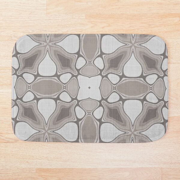 Artikelvorschau, Taupe Mauve Grau Braun Hip Oriental Floral Mosaic Art Pattern entworfen und verkauft von LC Graphic Design Studio.