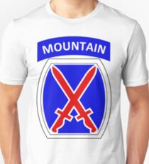 10th Mountain Division Logo Slim Fit T-Shirt