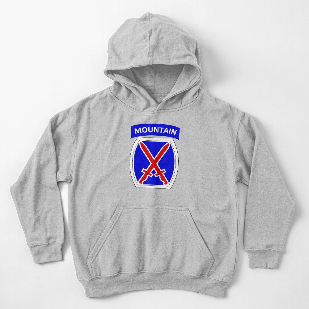 10th Mountain Division Logo Kids Pullover Hoodie
