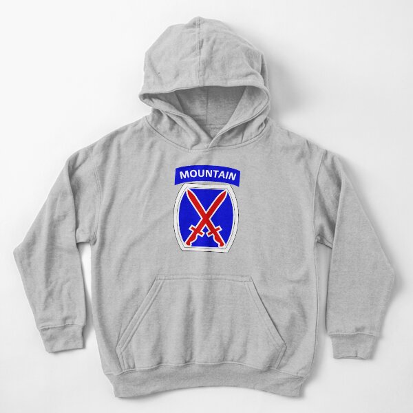 10th Mountain Division Logo Kids Pullover Hoodie By Quatrosales Redbubble - roblox 3rd u.s infantry regiment