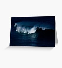 Wave Noir Greeting Card