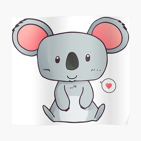 Posters De Animados Beb C3 Koala Redbubble