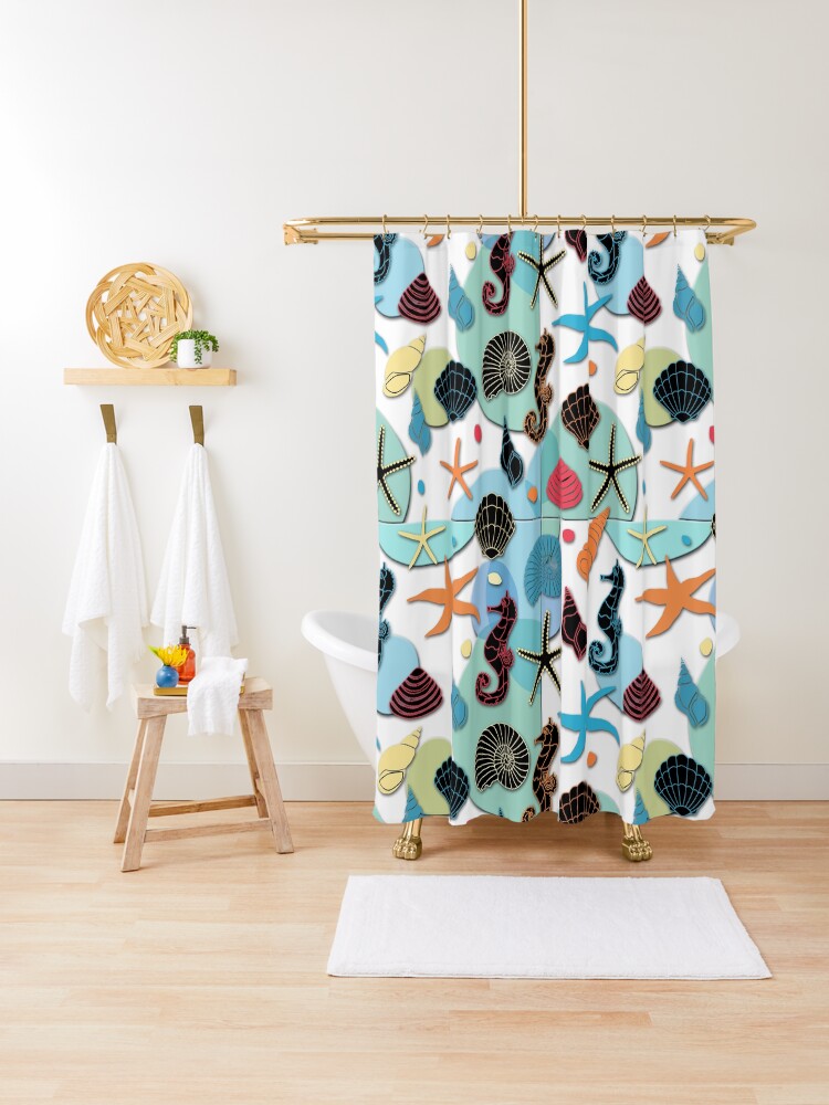 Under The Sea Shower Curtain By Delights Redbubble