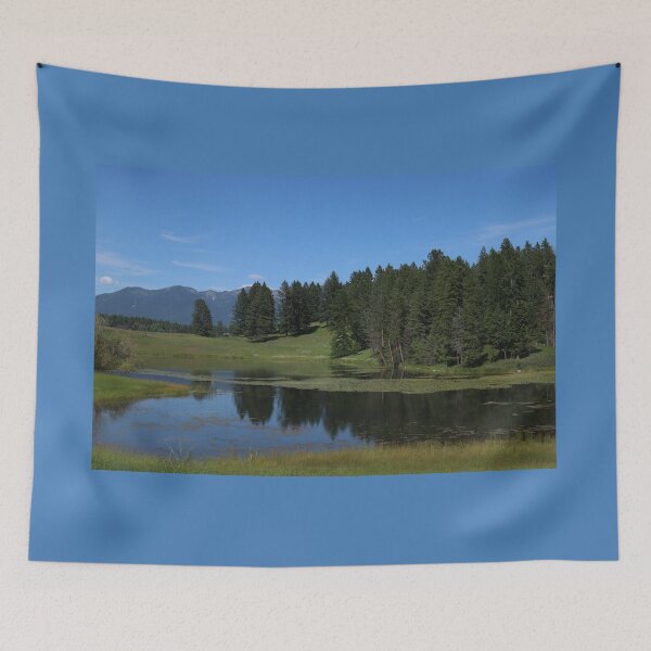 Item preview, Scenic Montana Landscape, Mountains and rolling hills, fields and lakes, Nature photography designed and sold by LCAppling.