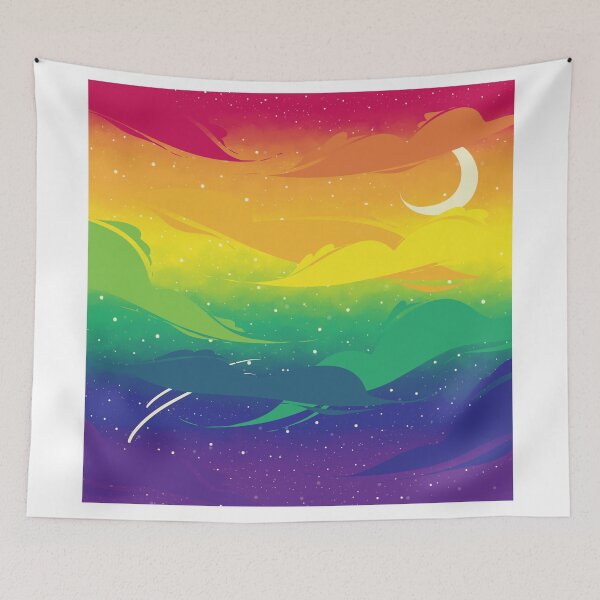Item preview, Gay Pride Clouds designed and sold by screaming-pine.