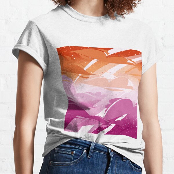 Lesbian Pride Clouds Classic T-Shirt