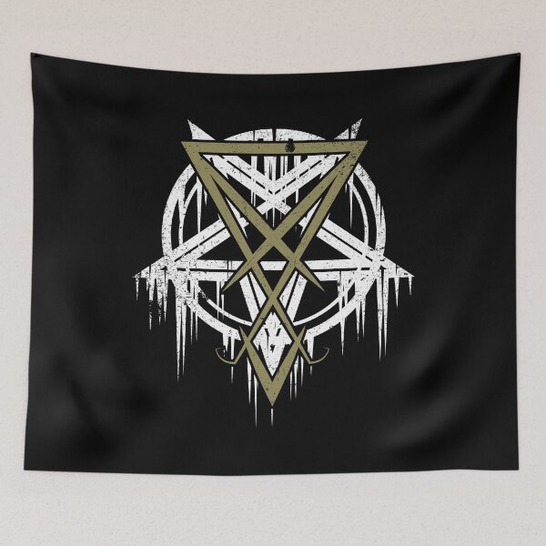 Item preview, Lucifer symbol in front of pentagram designed and sold by Skady666.