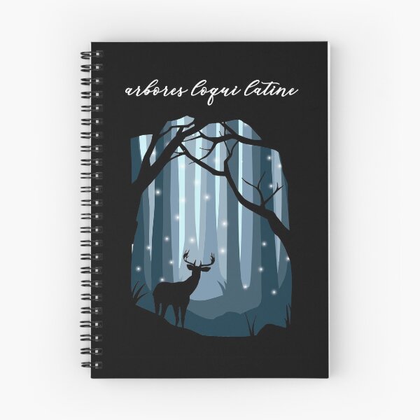 Item preview, The Trees Speak Latin 'Arbores Loqui Latine' Cabeswater Forest Illustration designed and sold by hbailey-design.