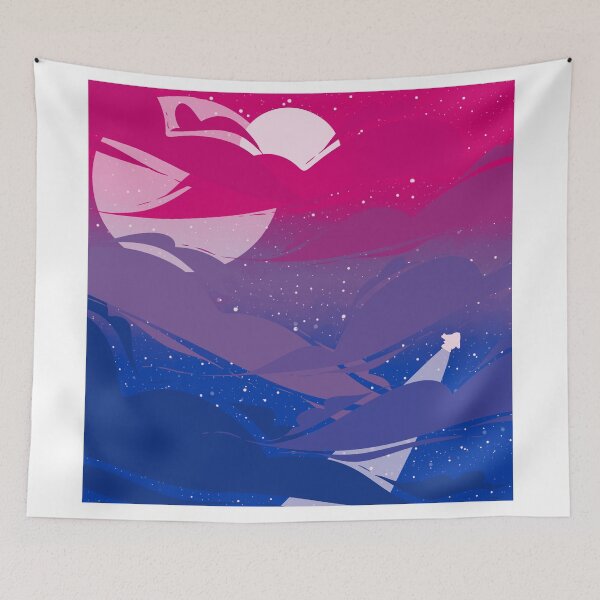 Item preview, Bi Pride Clouds designed and sold by screaming-pine.