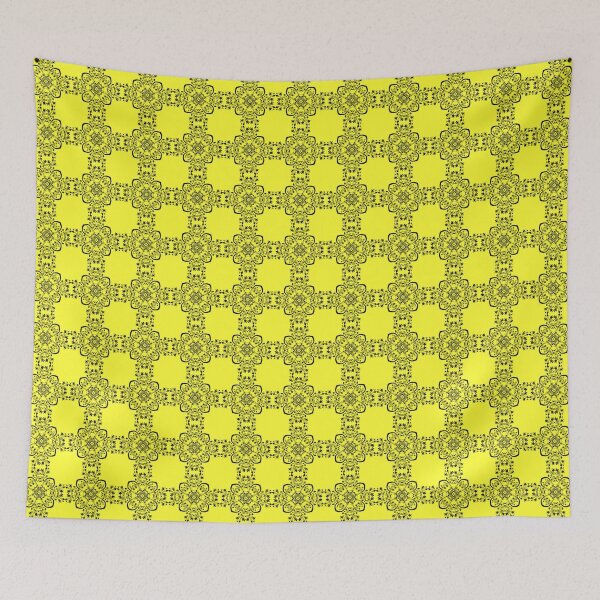 Item preview, PATTERN 24 ON DAFFODIL YELLOW designed and sold by PetsandBeyond.