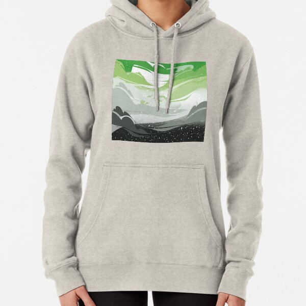 Aro Pride Clouds Pullover Hoodie
