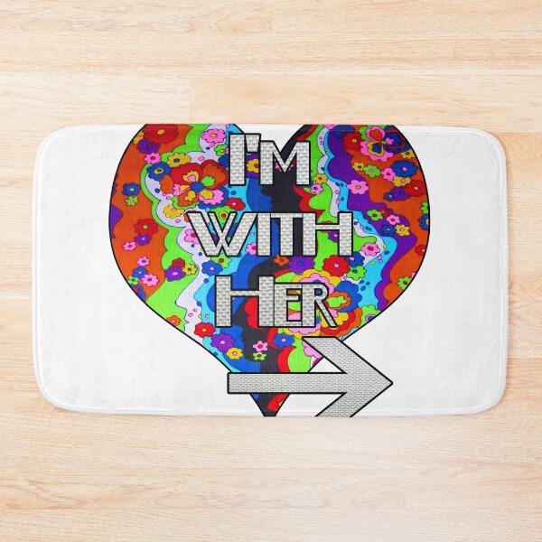 Item preview, I'm with her retro rainbow matching couple design designed and sold by artbyomega.