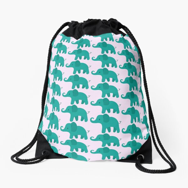 Blauer Elefant Turnbeutel