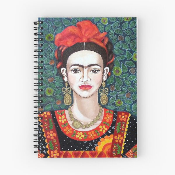 Item preview, Frida portrait with red ribbons designed and sold by Madalena Lobao-Tello.