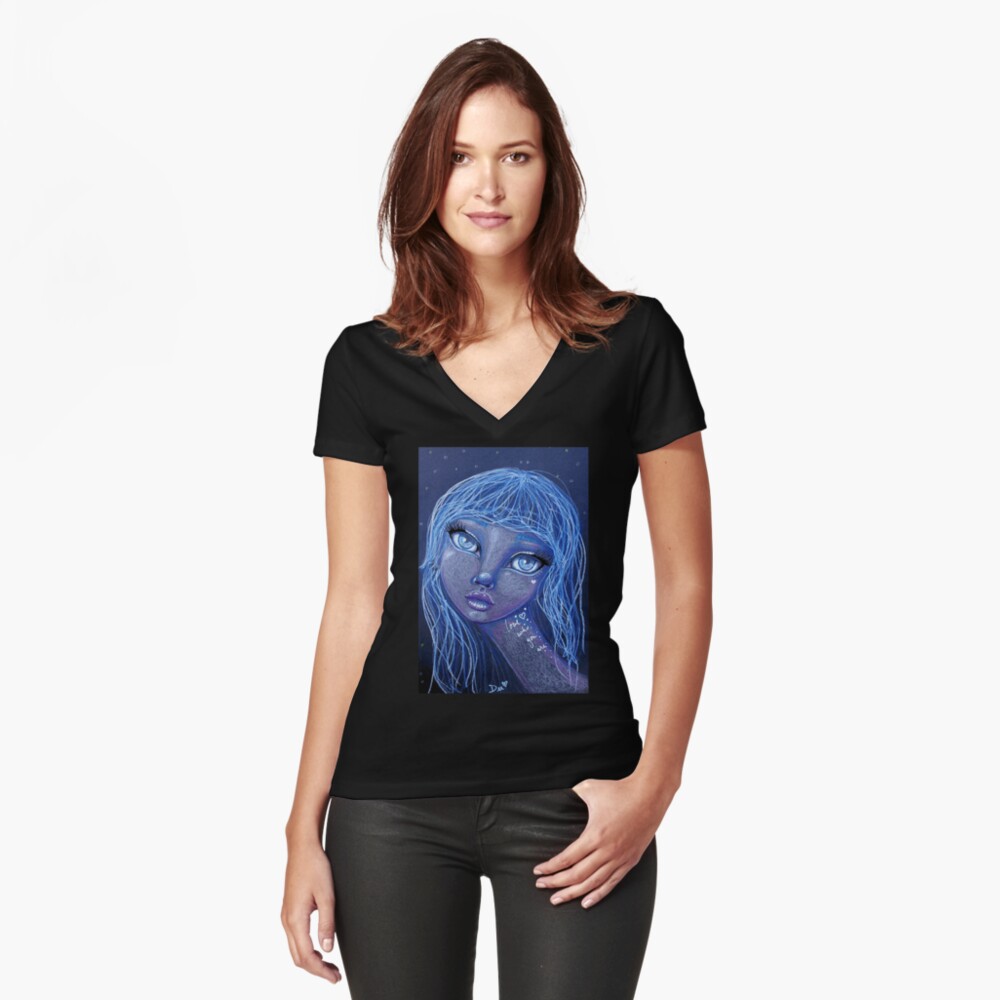 Item preview, Fitted V-Neck T-Shirt designed and sold by LittleMissTyne.