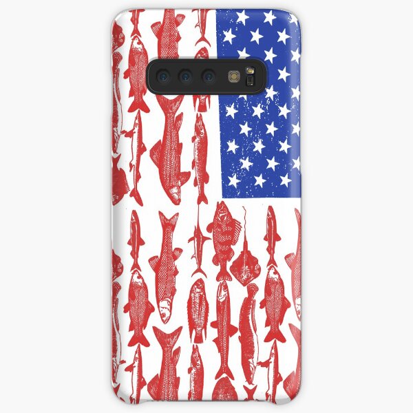 American Flag Fishing Design Samsung Galaxy Snap Case