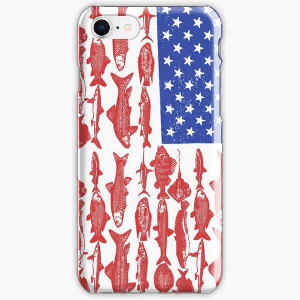 American Flag Fishing Design iPhone Snap Case