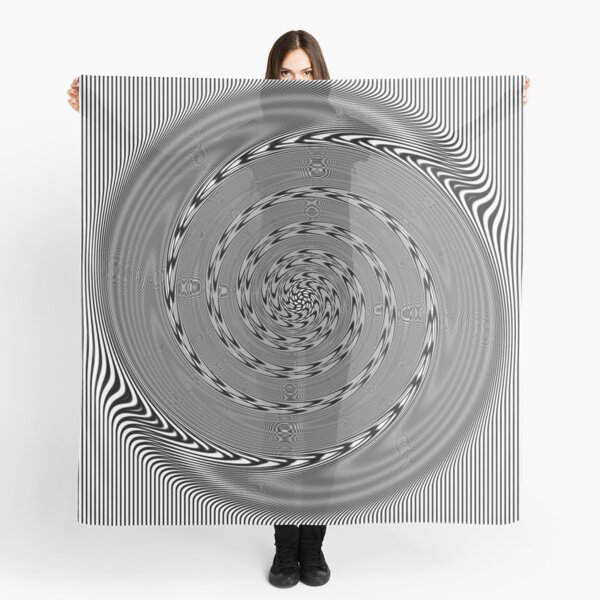 #Illusions gif, #abstract, #design, #pattern, art, illustration, twirl, hypnosis, twist, target, spiral Scarf