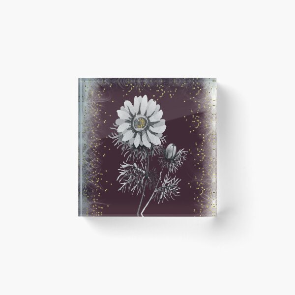 Item preview, Daisy in Black, White and Faux Gold designed and sold by Rosalie Scanlon.