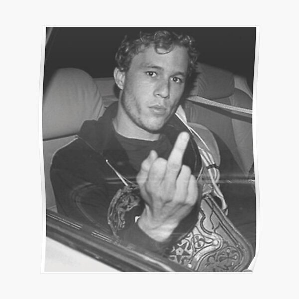 young Heath Ledger Poster
