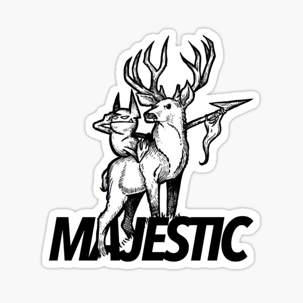 Majestic as All Forest Fauna Sticker