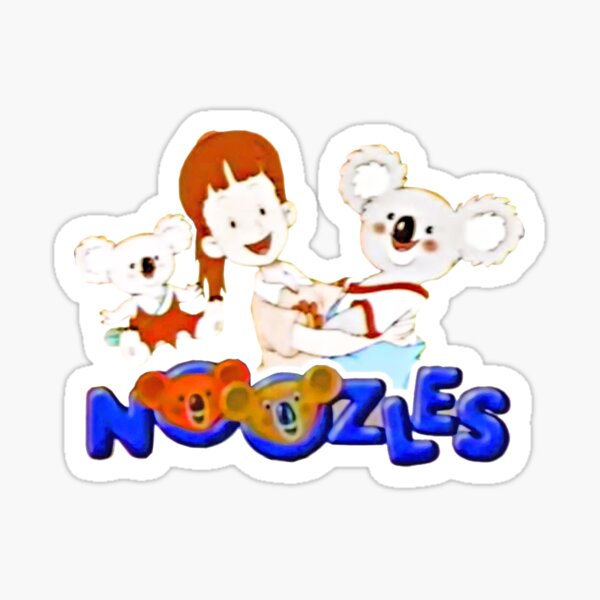 Vista previa del artículo con la obra «Noozles retro de los años 80 y 90: homenaje a Sandy Blinky y Pinky Koala», diseñado y vendido por 90snerd.