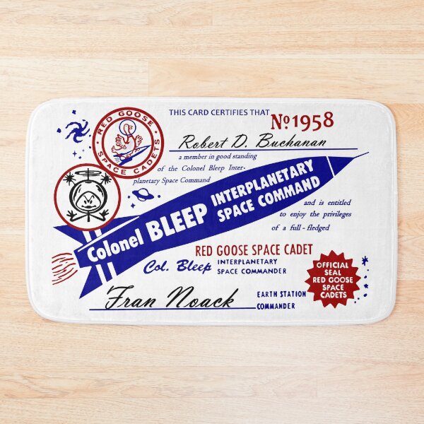 Item preview, Colonel Bleep Interplanetary Space Command Membership Card designed and sold by michaelrodents.