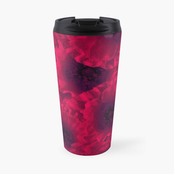 Red poppy Travel Mug
