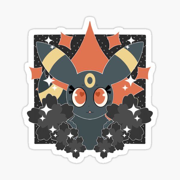 Dark Type with Flowers Sticker