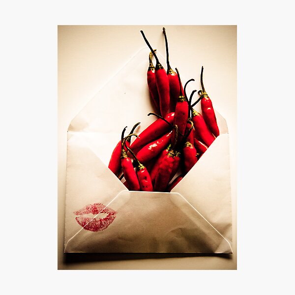 Item preview, Hot chilly love letter  designed and sold by Nina  Matthews Photography.