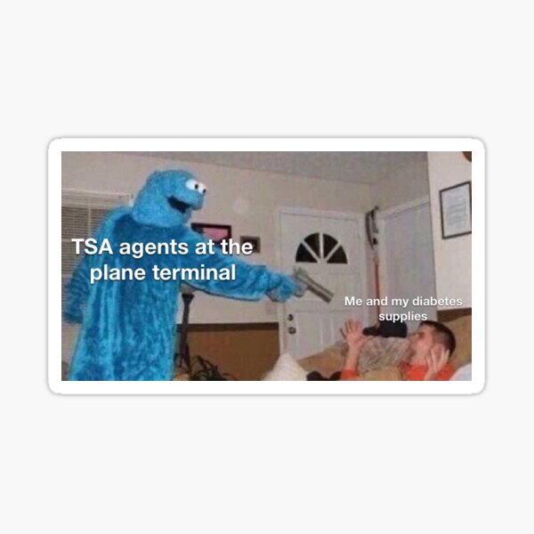 TSA Diabetes Memes Sticker