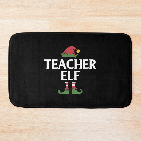 Item preview, Teacher Elf Educator Christmas Holiday graphic designed and sold by woodsgoodsco.